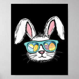 Sonniges Ostern Sonniges Gesicht mit Eierschnecken Poster