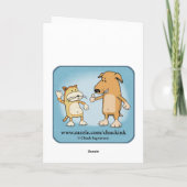 Sonniges Pferd mit gepanzertem Groin zum Geburtsta Karte (Rückseite)