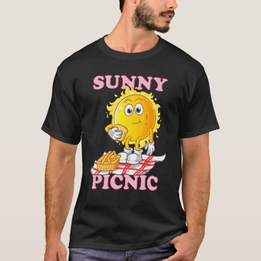 Sonniges Picnic Picknick im Freien T-Shirt (Vorderseite)