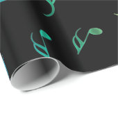 Sonniges Regenbogen-musikalische Geschenkpapier (Rolleneckpunkt)