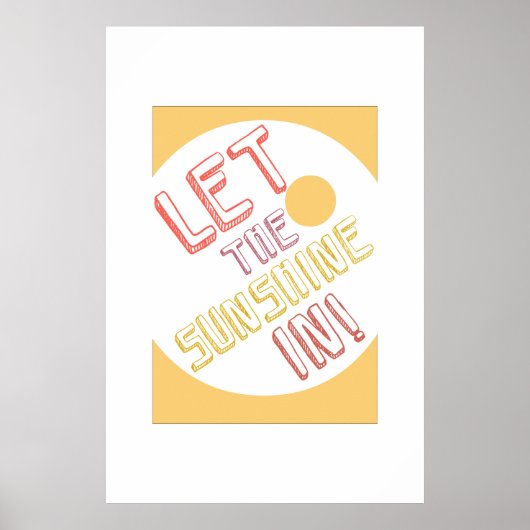 Sonniges, Retro-Poster Poster (Vorne)