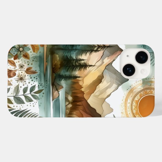 Sonniges Rustikales Boho Naturschutzgebiet Gebirgs Case-Mate iPhone Hülle (Rückseite (Horizontal))