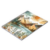 Sonniges Rustikales Boho Naturschutzgebiet Gebirgs Notizblock (Linke Seite)