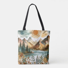 Sonniges Rustikales Boho Naturschutzgebiet Gebirgs Tasche