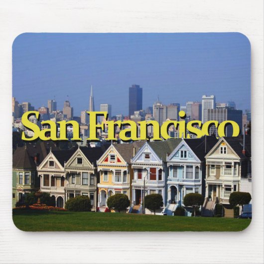 Sonniges San Francisco mit San Francisco im Himmel Mousepad (Vorne)
