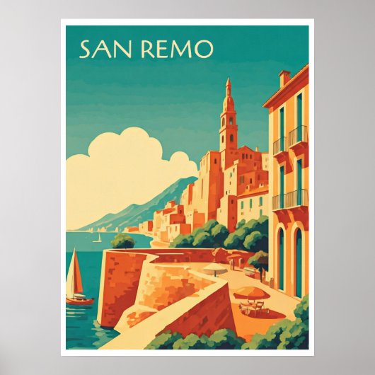 Sonniges San Remo Poster (Vorne)