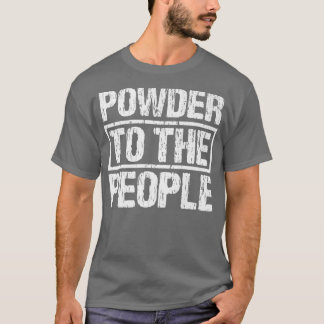 Sonniges Schneeballpulver für die Wintersportler T-Shirt