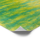 Sonniges Seeufer Landschaft - Pastellfarben Poster (Ecke)
