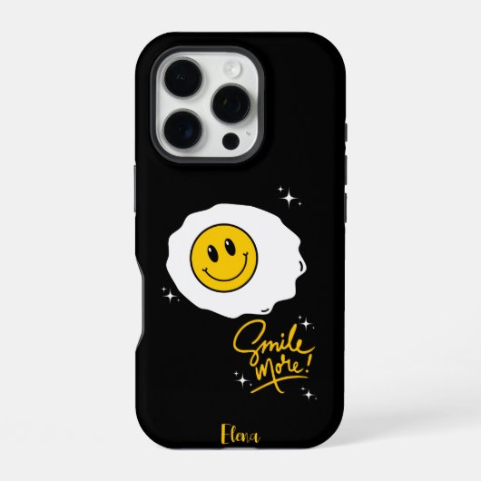 Sonniges Seitenlächeln individuell einstellbar iPhone Hülle (Rückseite)