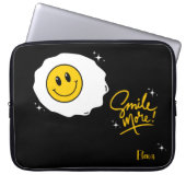 Sonniges Seitenlächeln individuell einstellbar Laptopschutzhülle (Vorderseite)