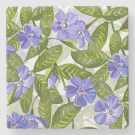 Sonniges Singrün-Tagesmuster Steinuntersetzer