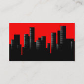 Sonniges Stadtbild Visitenkarte (Rückseite)