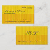 Sonniges SunshineTextured Ziegelstein-Muster im Visitenkarte (Vorne/Hinten)