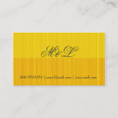 Sonniges SunshineTextured Ziegelstein-Muster im Visitenkarte (Rückseite)