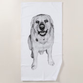 Sonniges Tageslächeln Strandtuch (Vorderseite)