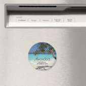 Sonniges Tropical Beach Ocean Paradise Geburtstag Magnet (In Situ (Geschirrspüler))