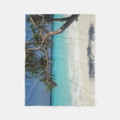 Sonniges tropisches Strandparadies Fleecedecke (Vorderseite)