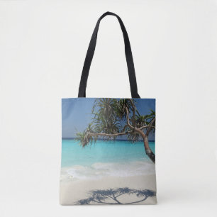 Sonniges tropisches Strandparadies Tasche