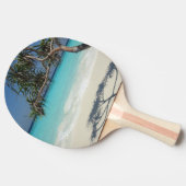 Sonniges tropisches Strandparadies Tischtennis Schläger (Seitenansicht)