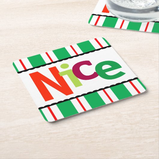 Sonniges Weihnachten Schöne farbige moderne Typogr Rechteckiger Pappuntersetzer (angewinkelt)