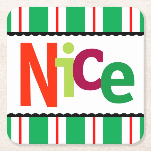 Sonniges Weihnachten Schöne farbige moderne Typogr Rechteckiger Pappuntersetzer (Vorderseite)