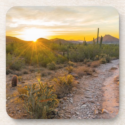 Sonniges Wetter über Arizona Getränkeuntersetzer (Vorderseite)