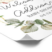 Sonniges Willkommensschild, sonniges Poster, Poster (Ecke)