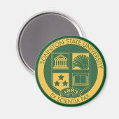Sonniton Staat University Siegel - Farbe Magnet (Vorderseite/Rückseite)