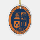 Sonniton Staats-HochschulSiegel - Marine/Orange Keramikornament (Rechts)