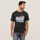 Sonntag, 4. Juli Bed Wine Blue T-Shirt (Vorne ganz)