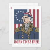 Sonntag, 4. Juli Feierlichkeiten Einladung (Vorne/Hinten)