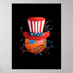 Sonntag, 4. Juli für Basketballfreunde Poster