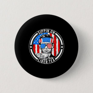 Sonntag, 4. Juli Sippin auf Liber-Tee Liberty USA Button