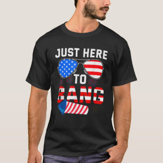 Sonntag, 4. Juli USA Sonnenbrille Fireworks Bang P T-Shirt