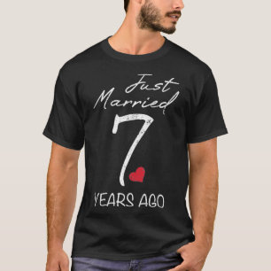 Sonntag 7. Hochzeitstag Nur verheiratet 7 Jahre T-Shirt