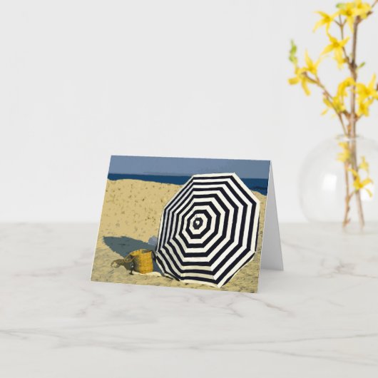 Sonntag am Strand Karte (Gelbe Blume)