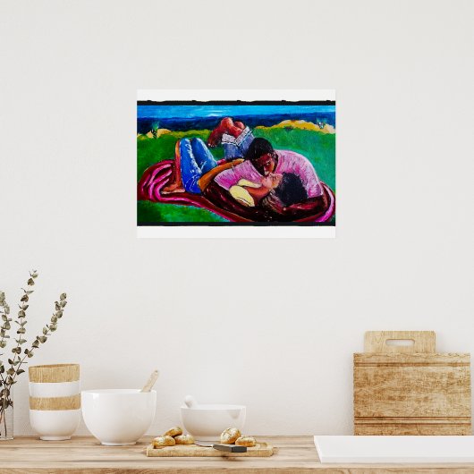 Sonntag am Strand Poster (Küche)