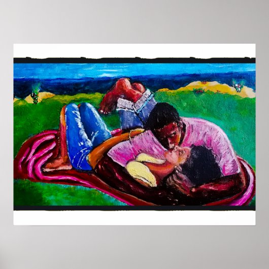 Sonntag am Strand Poster (Vorne)