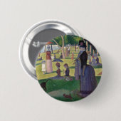 Sonntag auf La Grande Jatte Seurat Malerei Button (Vorne & Hinten)