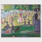 Sonntag auf La Grande Jatte Seurat Malerei Geschenkpapier (Flach)