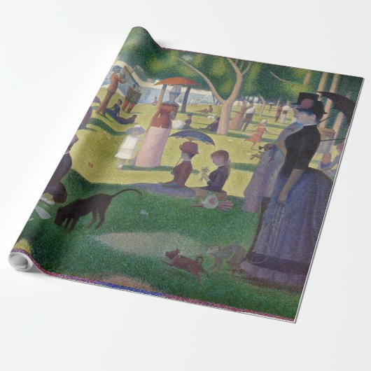 Sonntag auf La Grande Jatte Seurat Malerei Geschenkpapier (Ungerollt)