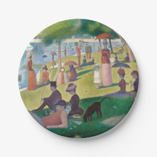 Sonntag auf La Grande Jatte Seurat Malerei Pappteller
