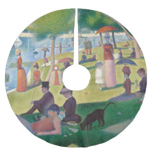 Sonntag auf La Grande Jatte Seurat Malerei Polyester Weihnachtsbaumdecke