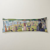 Sonntag auf La Grande Jatte Seurat Malerei Seitenschläferkissen (Rückseite)