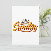 SONNTAG BEST SOMMER EINLADUNG (Stehend Vorderseite)