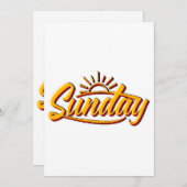 SONNTAG BEST SOMMER EINLADUNG (Vorne/Hinten)