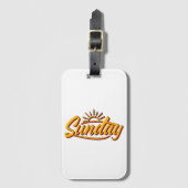 SONNTAG BEST SOMMER GEPÄCKANHÄNGER (Vorderseite Vertikal)