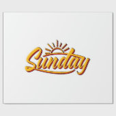 SONNTAG BEST SOMMER GESCHENKPAPIER (Flach)