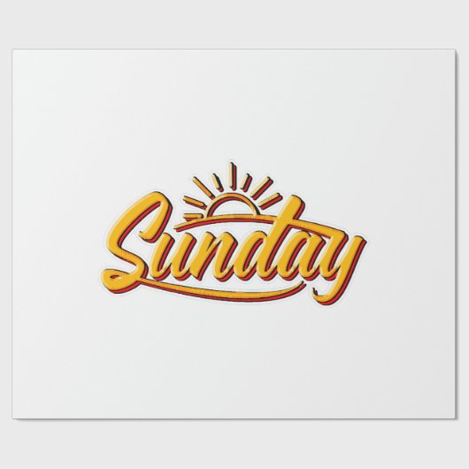 SONNTAG BEST SOMMER GESCHENKPAPIER (Flach)