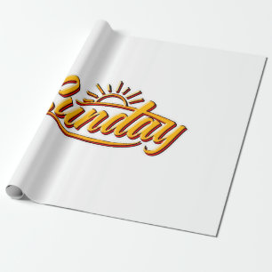 SONNTAG BEST SOMMER GESCHENKPAPIER